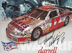 HANDSIGNIERT 1997 Darrell Waltrip #17 Western Autoteile Amerika SILBER 25. JAHR - Bild 1 von 2