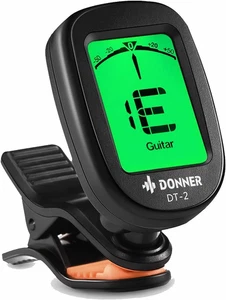 Accordatore Chitarra Elettronico Cromatico Tuner a Clip per Chitarra, Basso, Uku - Foto 1 di 12