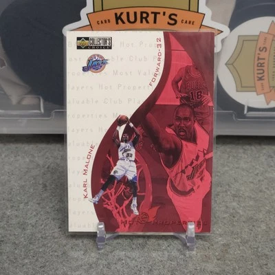 Karl Malone #382 Hot Properties 1997-98 Upper Deck Collector's Choice Jazz - Image 1 of 2