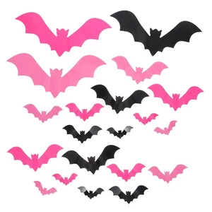  48 Stck. Realistische 3D Halloween Fledermaus Aufkleber Realistisch PVC Grusel Fledermaus Wandtattoo - Bild 1 von 17