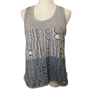 Stella McCartney Adidas Heather Gray Tank Top Mesh Back Logo Small - Picture 1 of 8