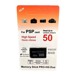 32GB Memory Stick MS PRO-HG Duo HX MagicGate MS Card adapter For SONY PSP Camera - Picture 1 of 3