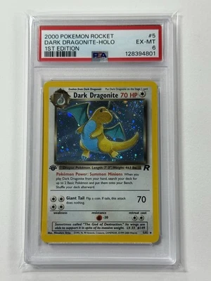 Dark Dragonite Holo PSA 6 #5/82 2000 Pokemon Rocket 1st Edition - Image 1 of 2