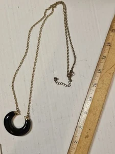 Double Black Horn Necklace - Picture 1 of 5