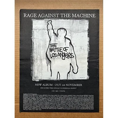 RAGE AGAINST THE MACHINE BATTLE OF LOS ANGELES POSTER SIZED original music press - Bild 1 von 2
