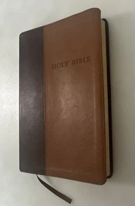 Heilige Bibel: New Living Translation, braun/hellbraun lederähnlicher Einband, Großdruck - Bild 1 von 5