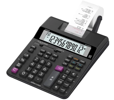 Rechner Casio Druckender Tischrechner HR-200RCE 12-stellig 2-Farbdruck - Bild 1 von 2