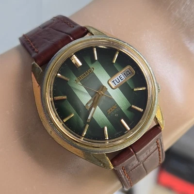 Vintage SEIKO DX 6106-7629 men's automatic watch Ribbon dial January 1975 - Image 1 of 4