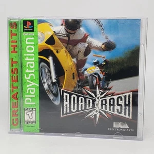 Road Rash Sony PlayStation 1 Greatest Hits CIB con scheda di registrazione testata funzionante - Foto 1 di 6