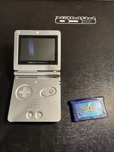 Nintendo Game Boy Advance SP AGS 001 Normal Screen With Pokémon Sapphire - Picture 1 of 8