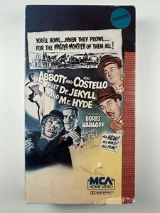 Abbott And Costello Meet Dr. Jekyll And Mr. Hyde VHS Horror Comedy Boris Karloff - Picture 1 of 6