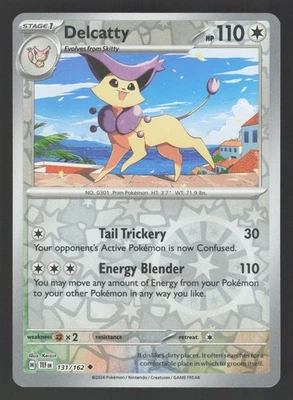Delcatty 131/162 Reverse Holo Pokemon SV05: Temporal Forces - Image 1 of 2