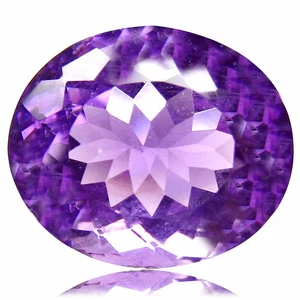 7.69 Cts Dazzling Oval Cut (13 x 11 mm) Natural Purple Amethyst Loose Gemstones - Picture 1 of 6
