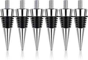 6 Stück Metall Flaschenverschluss 16 x 3/8 leer Edelstahl Weinflaschenverschluss - Bild 1 von 7