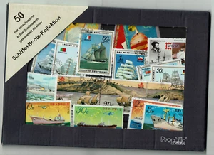 Konvolut 50 Briefmarken Thema Schiffe Boote Kollektion prophila - Bild 1 von 2