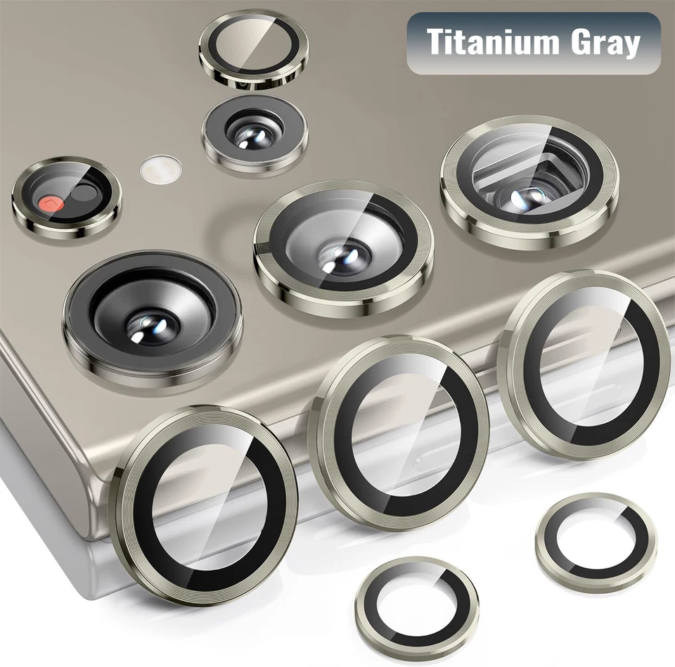 For Samsung Galaxy S24 Ultra S24 Plus Metal Rings Camera Lens Protector Cover - Image 1 of 4