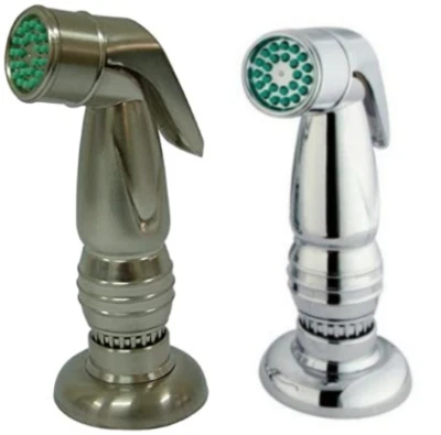 Kingston Brass Gourmetier Kitchen Faucet Sprayer. Chrome & Satin, Brand New