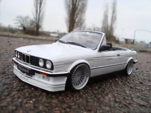 1:18 BMW Alpina E30 Cabrio Tiefer Tuning mit 18 Zoll Alpina Echt Alu Felgen - Bild 1 von 4