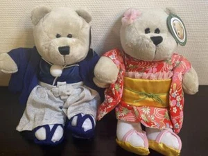 Starbucks JAPAN Bear Bearista Kimono Boy & Girl Set of 2 Japan Limited New - Picture 1 of 3