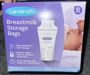 Lansinoh Muttermilch Milchpumpe Aufbewahrungstasche - 20470 - 100 Stück - Bild 1 von 5