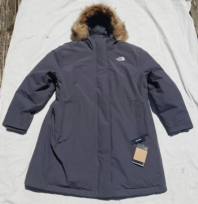 The North Face Arctic Parka Down Jacket Grey Fur Hood Women's XXXL 3XL New NWT - Image 1 of 4