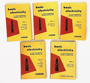 Basic Electricity 1954 First Edition Van Valkenburgh Volumes 1-5 Soft Cover - Picture 1 of 17