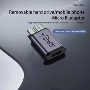 Ype-C Female to Micro 3.0 Male Adapter Q3A1 Z7I9 Q2O0 B6S1 - Picture 1 of 10