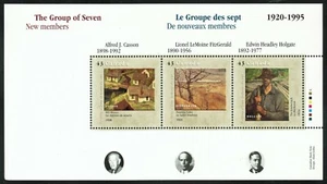 Canada sc#1561 Día de Canadá: Grupo de los Siete, Hojas de Recuerdos 3 de 3, Como Nuevo-NH - Imagen 1 de 2