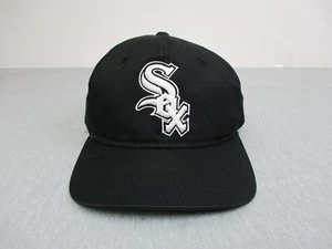 Vintage Chicago White Sox Hat Snapback Black MLB Baseball Plain Logo G Cap Mens - Picture 1 of 14