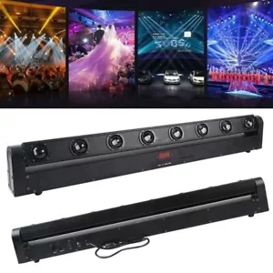 8 Eyes Rgbw Beam Moving Head Dmx Stage Lighting 8x10w Dj Disco Led Light Bar 2pc - Picture 1 of 9