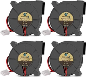 4PCS 24V Brushless Cooling Fan 5015 50x50x15mm PC 3D Printer with 2Pin Turbine - Picture 1 of 7