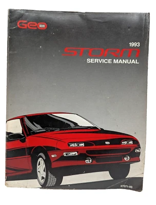 Geo Storm 1993 manual de taller original 93 libro de servicio de reparación Foto 1 de 4