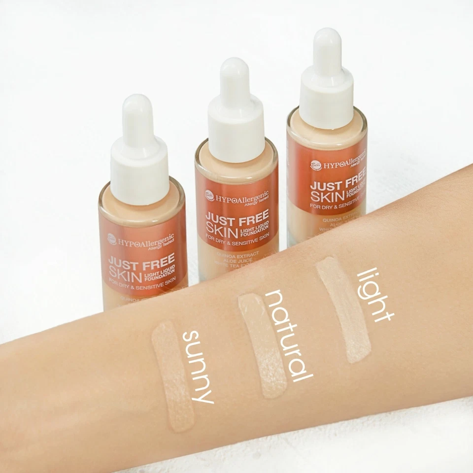 Bell HYPOAllergenic JUST FREE SKIN Light Liquid Foundation 3 Shades - 401 - Image 1 of 1