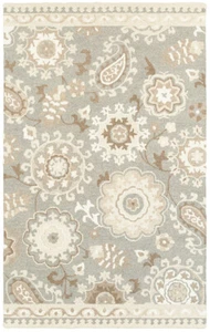 8x10 Sphinx Grey Floral Rings Loops Paisley Area Rug 93003 - Aprx 8' x 10' - Picture 1 of 1