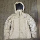 The North Face Womens Medium 550 Goose Down Puffer Jacket With Hood White