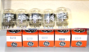 4 NOS NIB  Strong GE  McIntosh  6D10 Tubes - Hickok Tested at over 100% of NEW - Picture 1 of 10