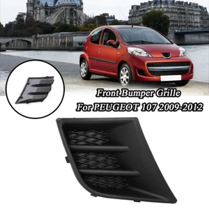 RIGHT Black Fog Light Lamp Grill Cover Bumper Cap Trim For Peugeot 107 2009-2012 - Picture 1 of 8