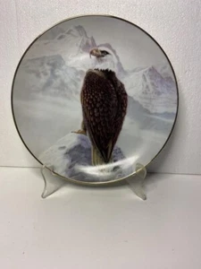 Placa de coleccionista Perillo 1989 "American Bald Eagle" artefecta la vida silvestre - Imagen 1 de 2