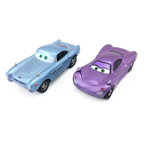 2-Car Mattel Disney Pixar Cars Finn McMissile Holley Shiftwell 1:55 Diecast Toys Cover