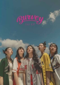 K-POP Burvey 1st EP Album A E I O U CD + Photobook + Photocard + etc Sealed - Picture 1 of 1