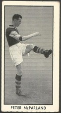 D C THOMSON-FAMOUS FOOTBALLERS-1956- #05-ASTON VILLA-PETER McPARLAND