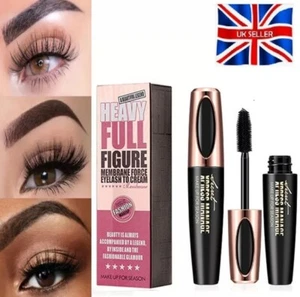 Mascara Black 4D Fibre Lash Mascara Lengthening Waterproof Volume Long Lasting - Picture 1 of 7