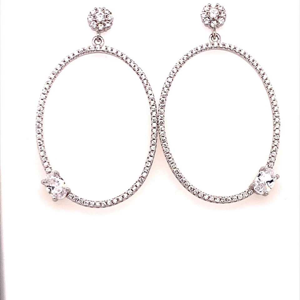 Orecchini Ovale Zirconi - Immagine 1 di 1