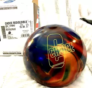 Palla da bowling ibrida Ebanite Choice GSV-1 non forata peso 15 libbre 4 once - Foto 1 di 6