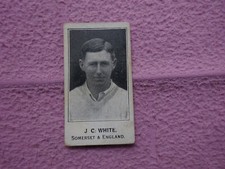 BARRATT - CRICKETERS & FOOTBALLERS 1925 # J C WHITE SOMERSET (SHERBERT NOV) FR