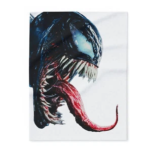 Venom White Arctic Fleece Blanket - Picture 1 of 4