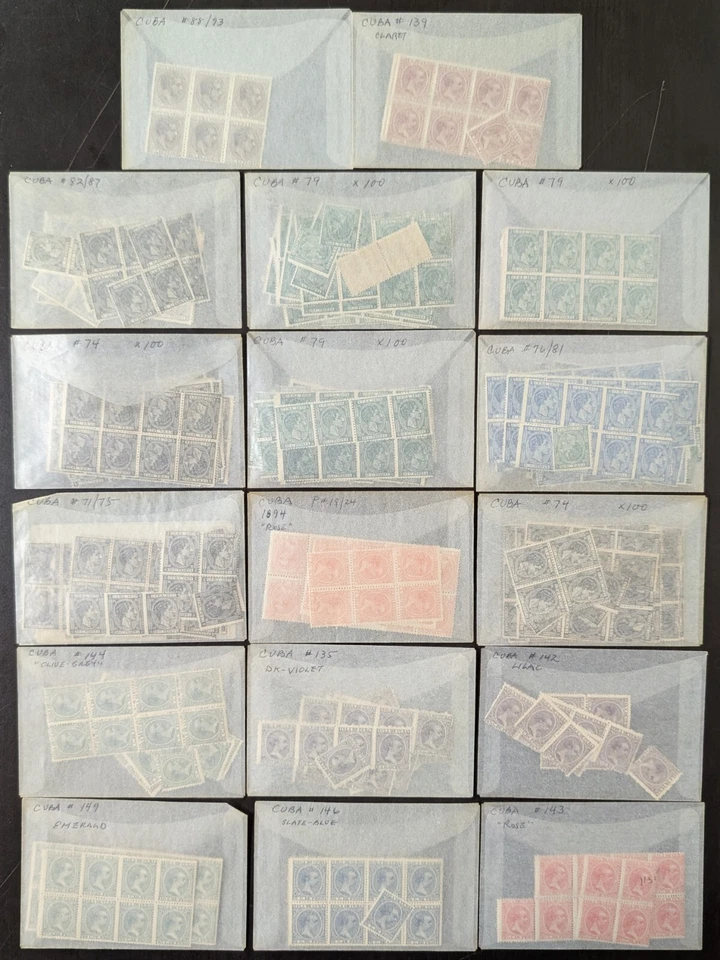 US Possession 1800s MNH Stamp Hoard Lot of 1,000+ Scott Value $4,000+ - Image 1 of 1