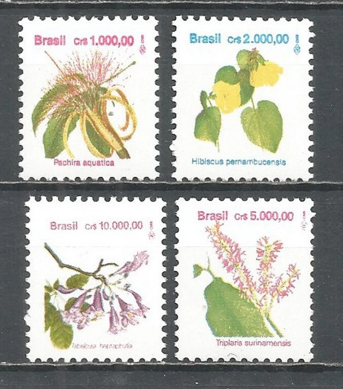 Brazil 1992 year mint stamps MNH(**)  flowers - Image 1 of 1
