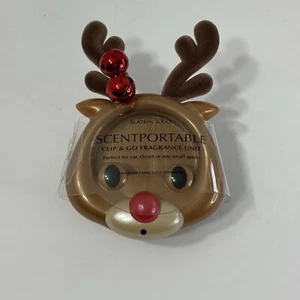 Bath & Body Works Reindeer Scentportable Holder Visor Clip For Car Freshener New - Picture 1 of 2