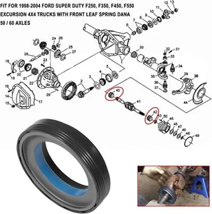 Sello de eje exterior delantero 50491 para Ford con diferencial delantero Dana 50/60 - Imagen 1 de 8